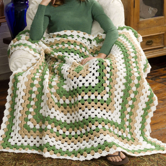 Crochet Throw made in Red Heart Super Saver Chunky Yarn