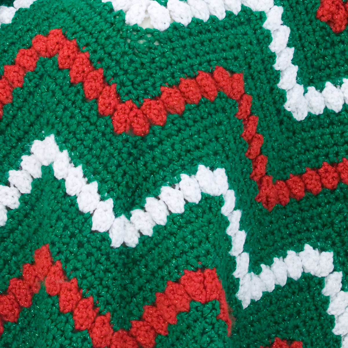 Crochet Throw made in Red Heart Holiday Yarn