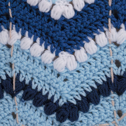 Red Heart Crochet Ripple Afghan Crochet Afghan made in Red Heart Super Saver Yarn