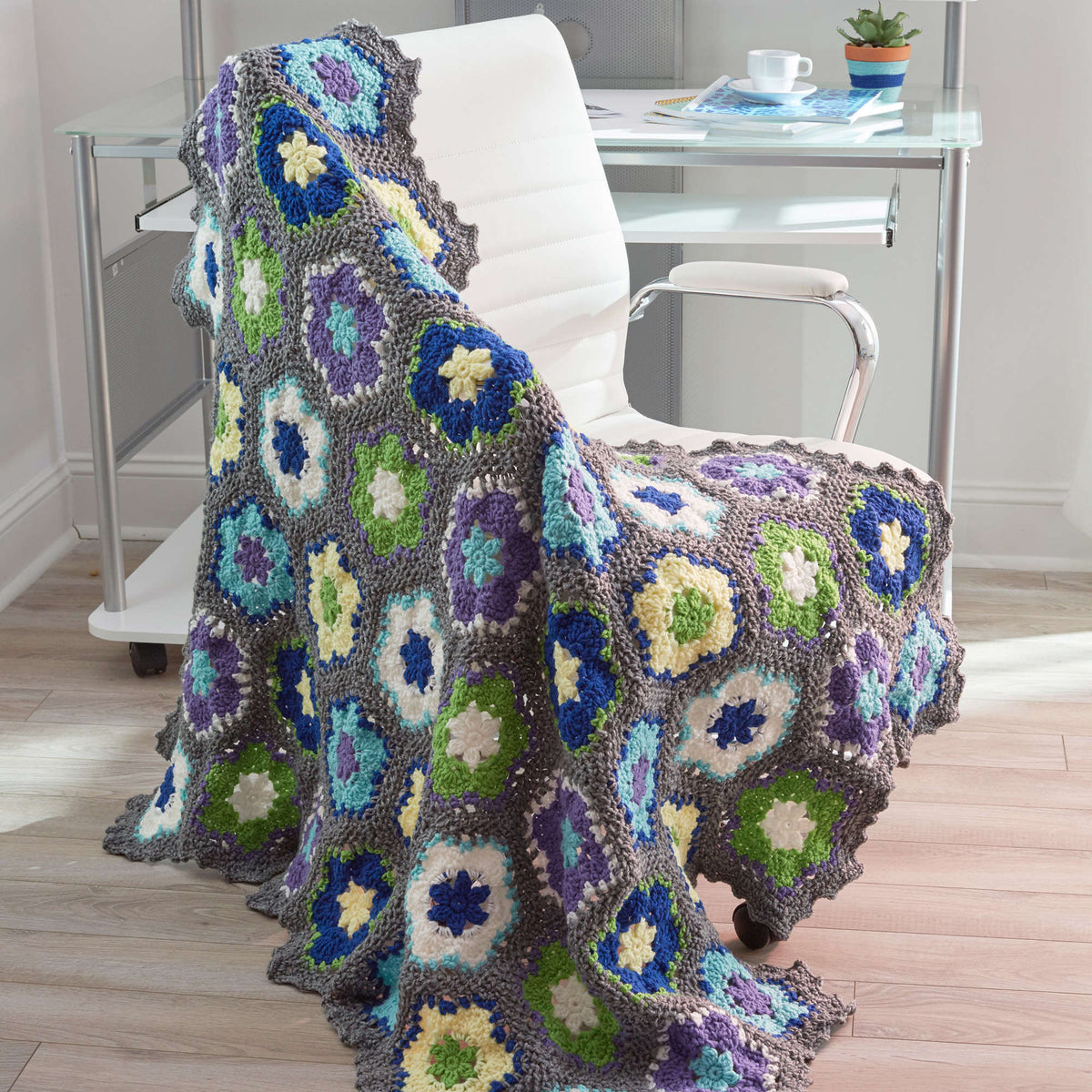 Crochet Throw made in Red Heart Super Saver Yarn