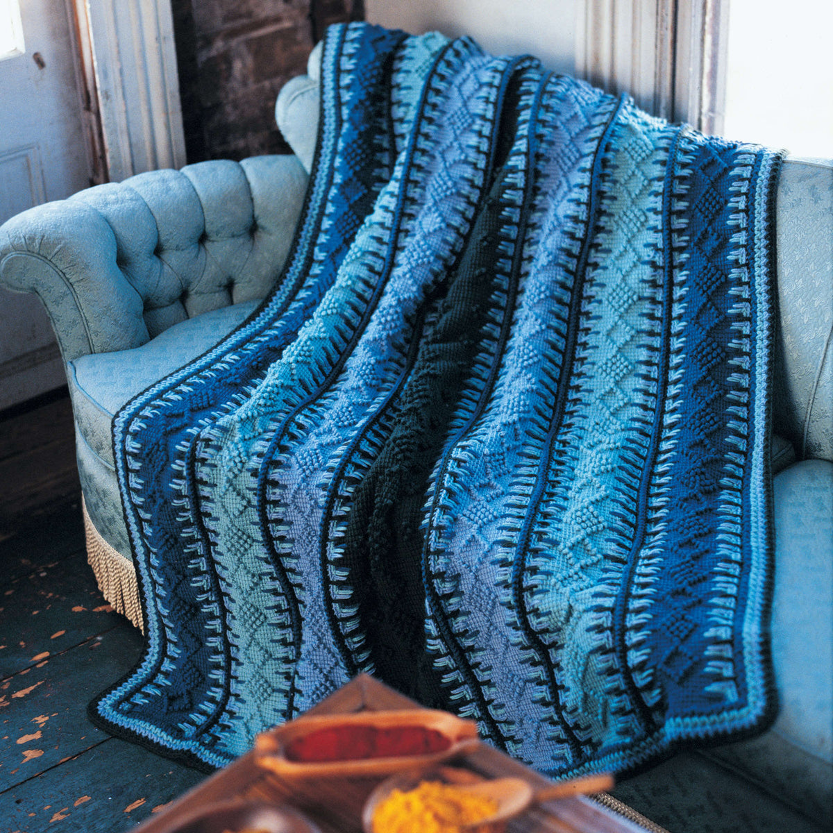Crochet Blanket made in Red Heart Super Saver Yarn