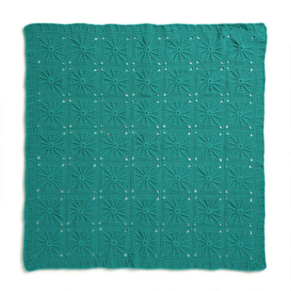 Red Heart Crochet Sunny Spread Throw Crochet Throw made in Red Heart Super Saver Yarn