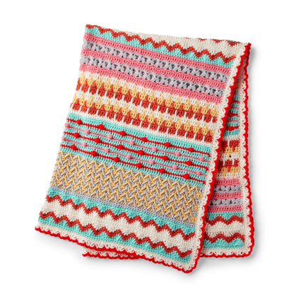 Red Heart Crochet Happy Holiday Throw Crochet Throw made in Red Heart Yarn