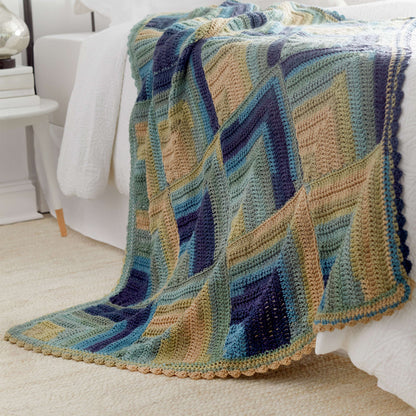 Red Heart Crochet Sutherland Throw Single Size