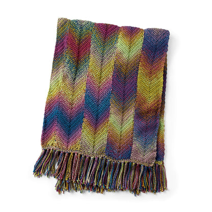 Red Heart That's the Point Chevron Crochet Blanket Single Size