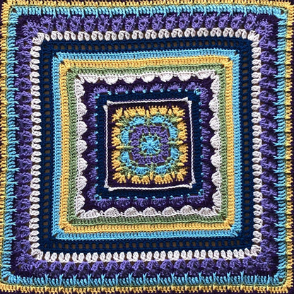 Red Heart All In the Family Crochet Afghan Single Size