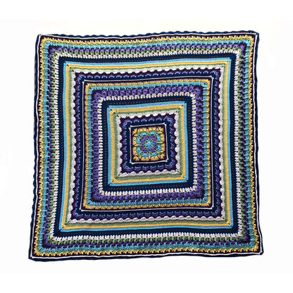 Red Heart All In the Family Crochet Afghan Single Size
