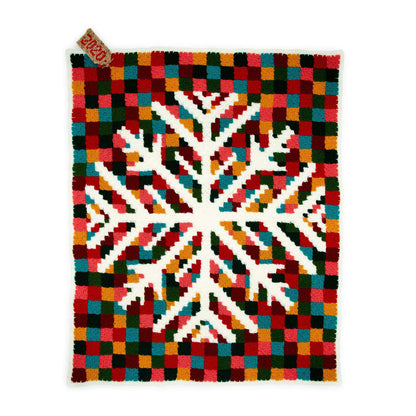 Red Heart Digital Snowflake C2C Crochet Blanket Single Size