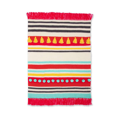Red Heart Mighty Stripey Crochet Blanket Crochet Blanket made in Red Heart Super Saver yarn