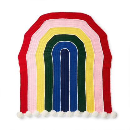 Red Heart Over the Rainbow Crochet Blanket Crochet Blanket made in Red Heart Super Saver yarn
