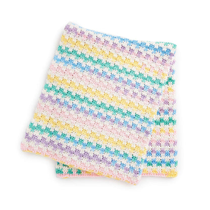 Red Heart Colorweave Crochet Blanket Baby Size