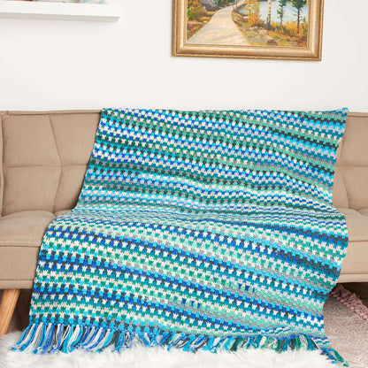Red Heart Colorweave Crochet Blanket Baby Size