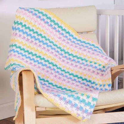 Red Heart Colorweave Crochet Blanket Baby Size