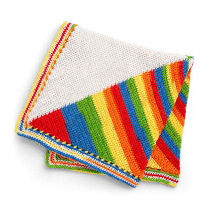 Red Heart Crochet Quarter Square Triangles Blanket Red Heart Super Saver O'Go