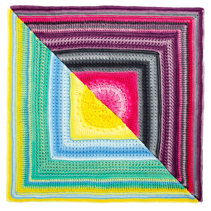 Red Heart Crochet Study of Ombre Afghan Version 1