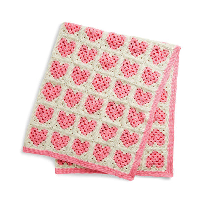 Red Heart Piece of My Heart Crochet Scrapghan Blanket Crochet Blanket made in Red Heart Super Saver yarn