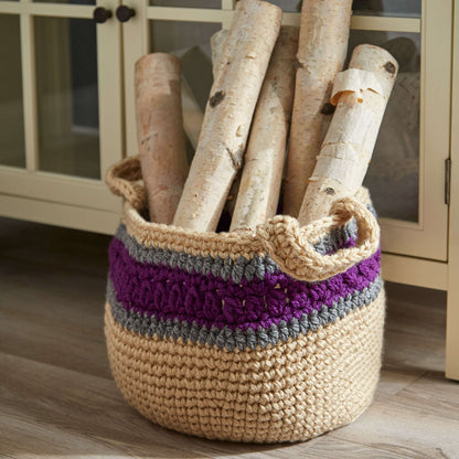 Red Heart Handy Storage Basket Crochet Basket made in Red Heart Super Saver Chunky Yarn