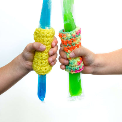 Red Heart Freezer Pop Cozy to Crochet Crochet Pop Cozy made in Red Heart Super Saver Yarn