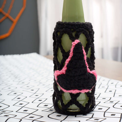Red Heart Crochet Witch Hat Drink Cozy Crochet Cozy made in Red Heart Super Saver Yarn
