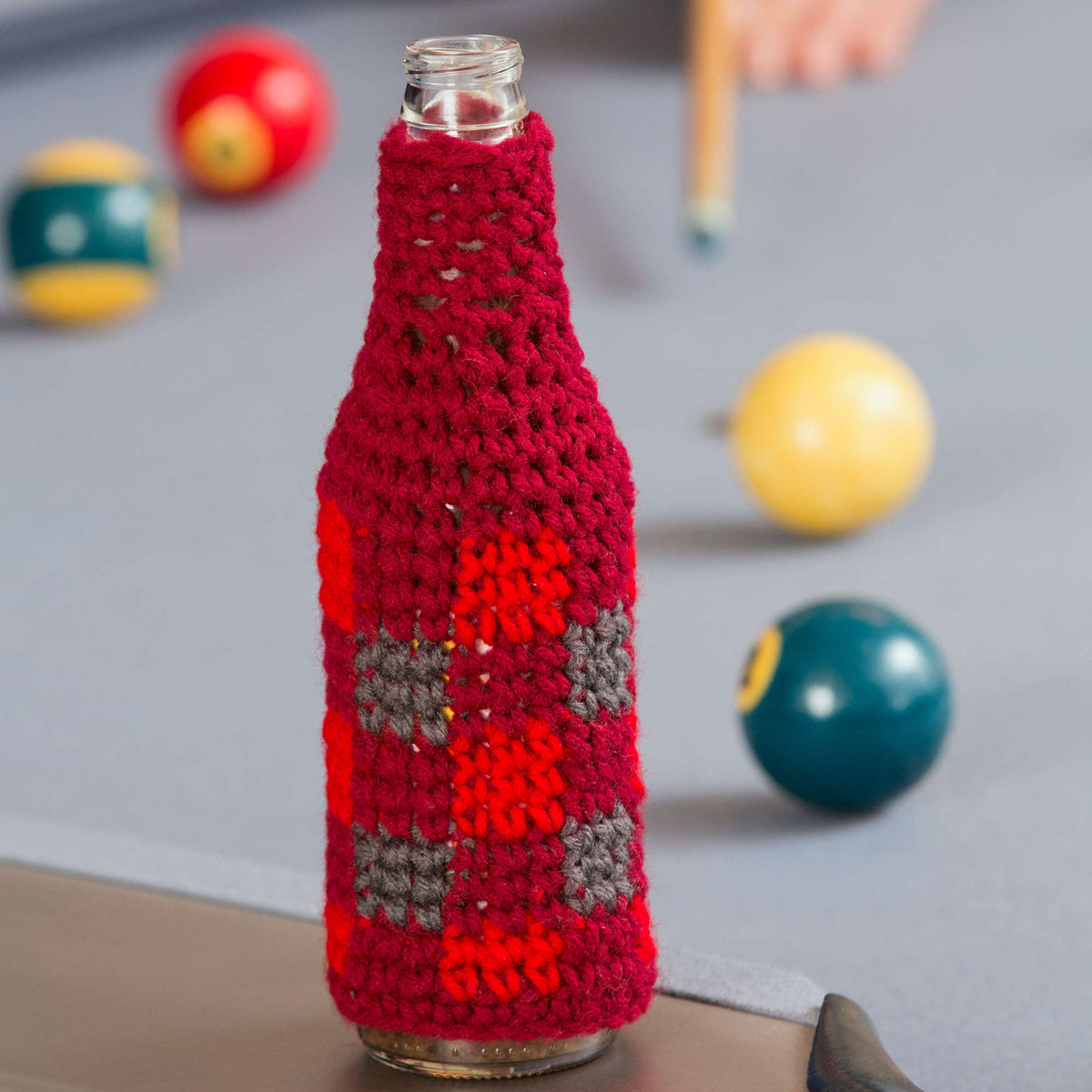 Crochet Cozy made in Red Heart Super Saver Yarn