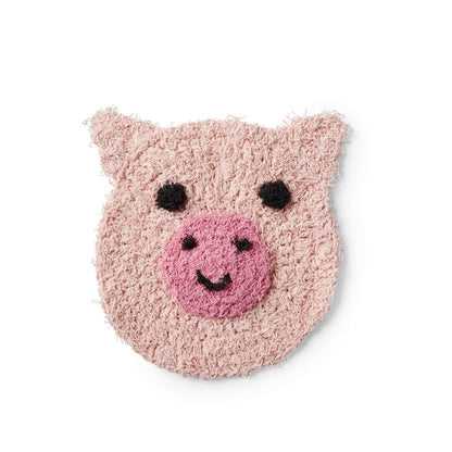 Red Heart Crochet Playful Pig Scrubby Crochet Scrubby made in Red Heart Scrubby Cotton Yarn
