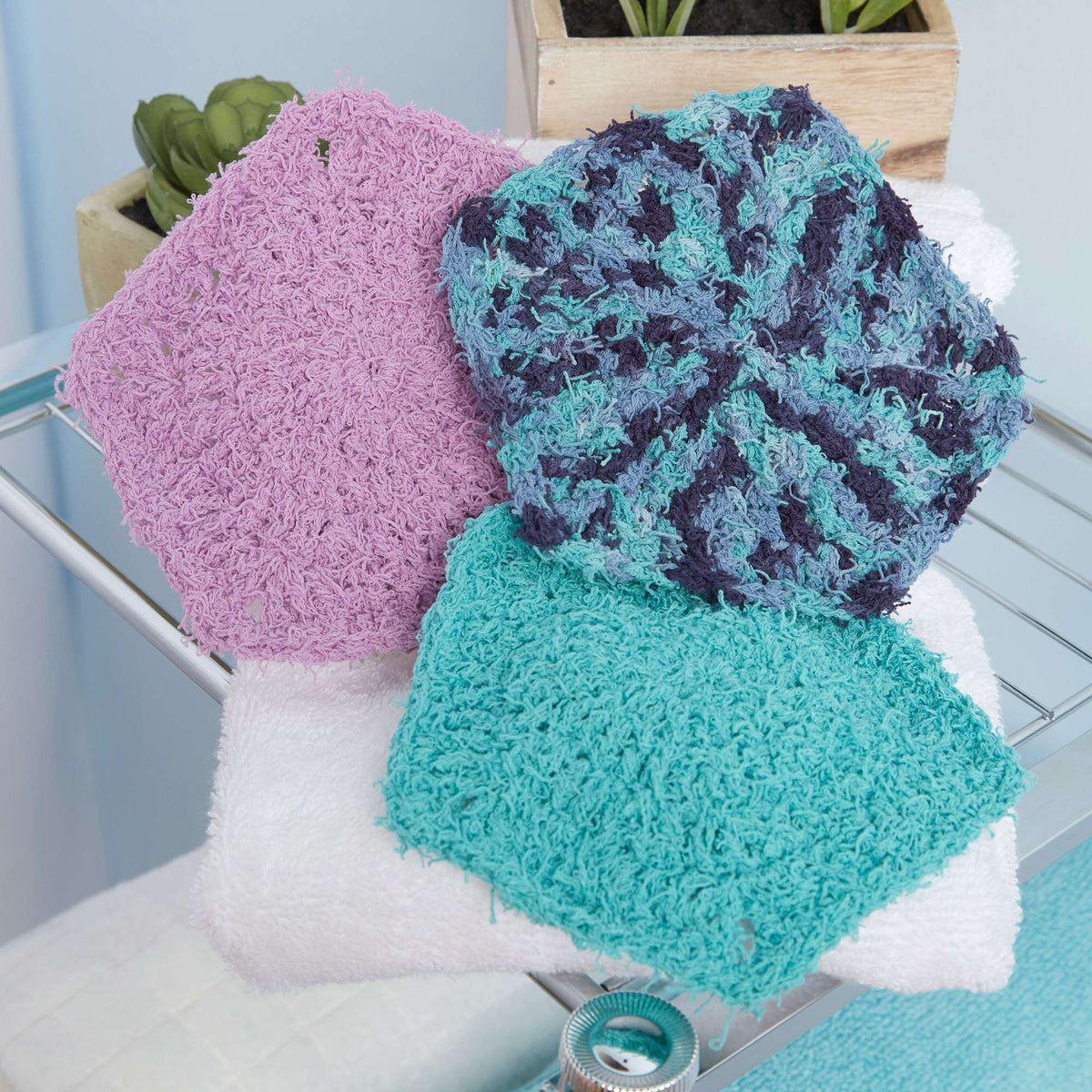 Crochet Scrubby made in Red Heart Scrubby Cotton Yarn