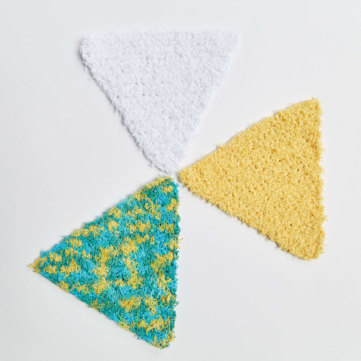 Crochet Dishcloth made in Red Heart Scrubby Cotton Yarn