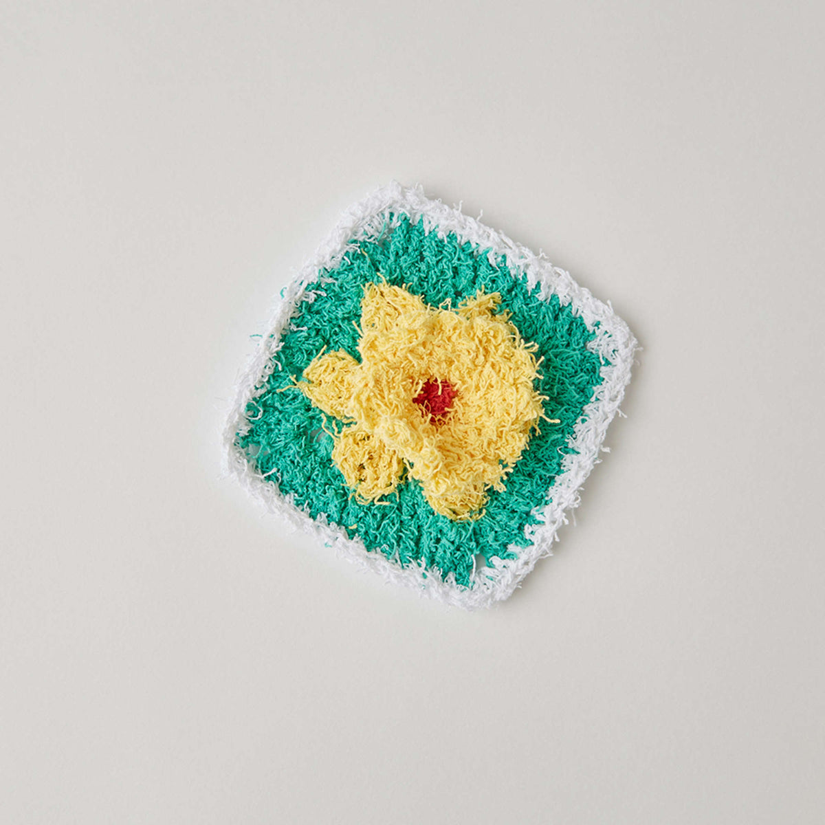 Crochet Dishcloth made in Red Heart Scrubby Yarn