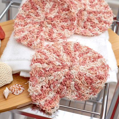 Red Heart Crochet Nautilus Shell Scrubby Crochet Scrubby made in Red Heart Scrubby Cotton Yarn