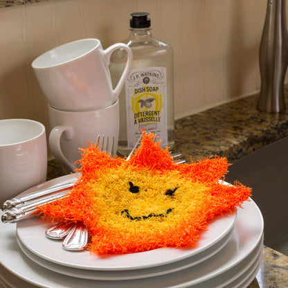 Red Heart Crochet Happy Sun Scrubby Crochet Scrubby made in Red Heart Scrubby Yarn