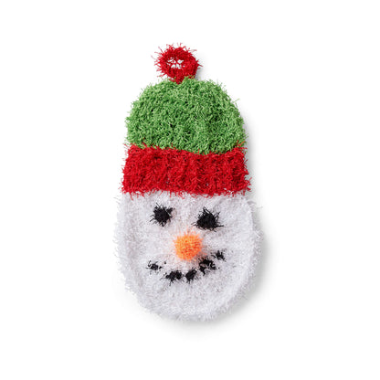 Red Heart Crochet Snowman Scrubby Crochet Scrubby made in Red Heart Scrubby Yarn