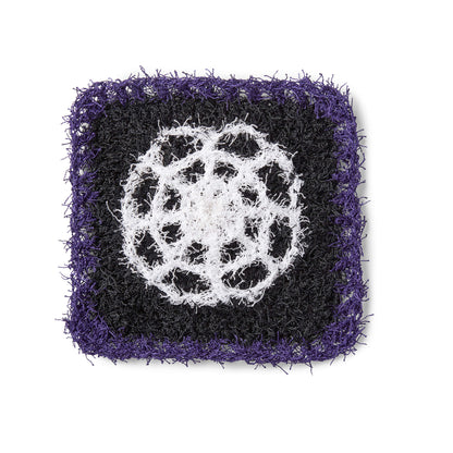 Red Heart Crochet Spooky Spider Web Scrubby Crochet Scrubby made in Red Heart Scrubby Yarn