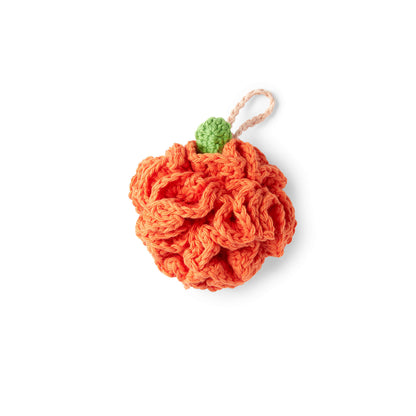 Red Heart Pumpkin Pouf Scrubby Crochet Scrubby made in Red Heart Scrubby Smoothie Yarn