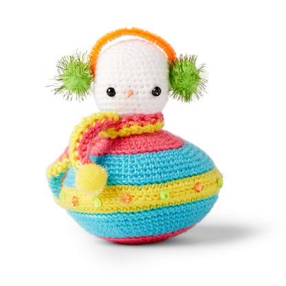 Red Heart Flying Saucer Crochet Snowman Crochet SaucerSnowman made in Red Heart Yarn