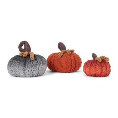 Red Heart Braided Crochet Pumpkins All Variants