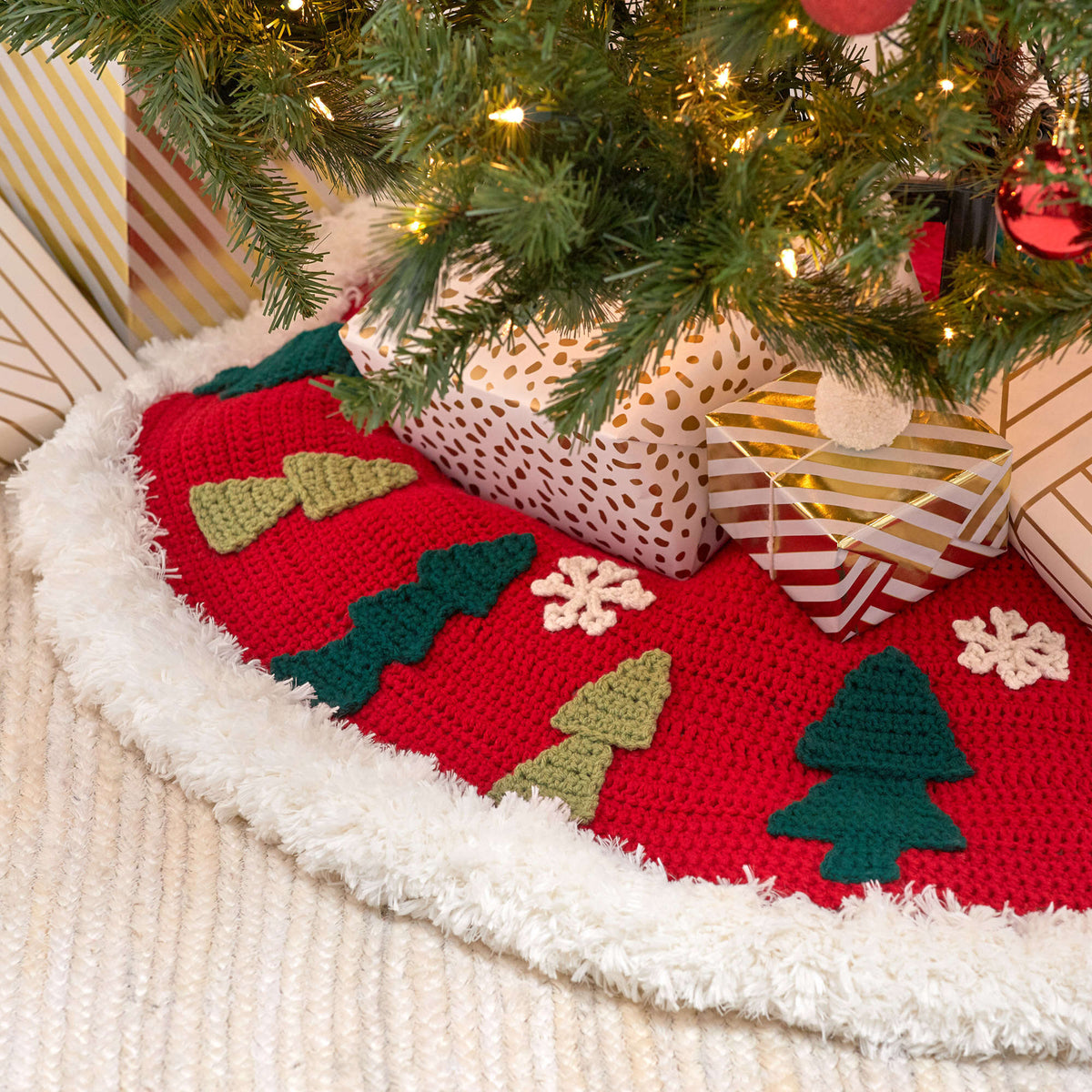 Crochet Skirt made in Red Heart With Love Yarn