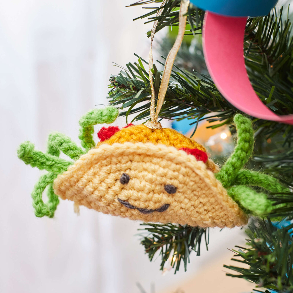 Crochet Ornament made in Red Heart Super Saver Yarn