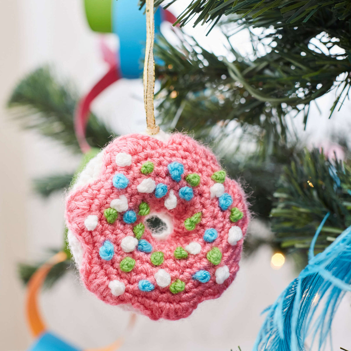 Crochet Ornament made in Red Heart Super Saver Yarn