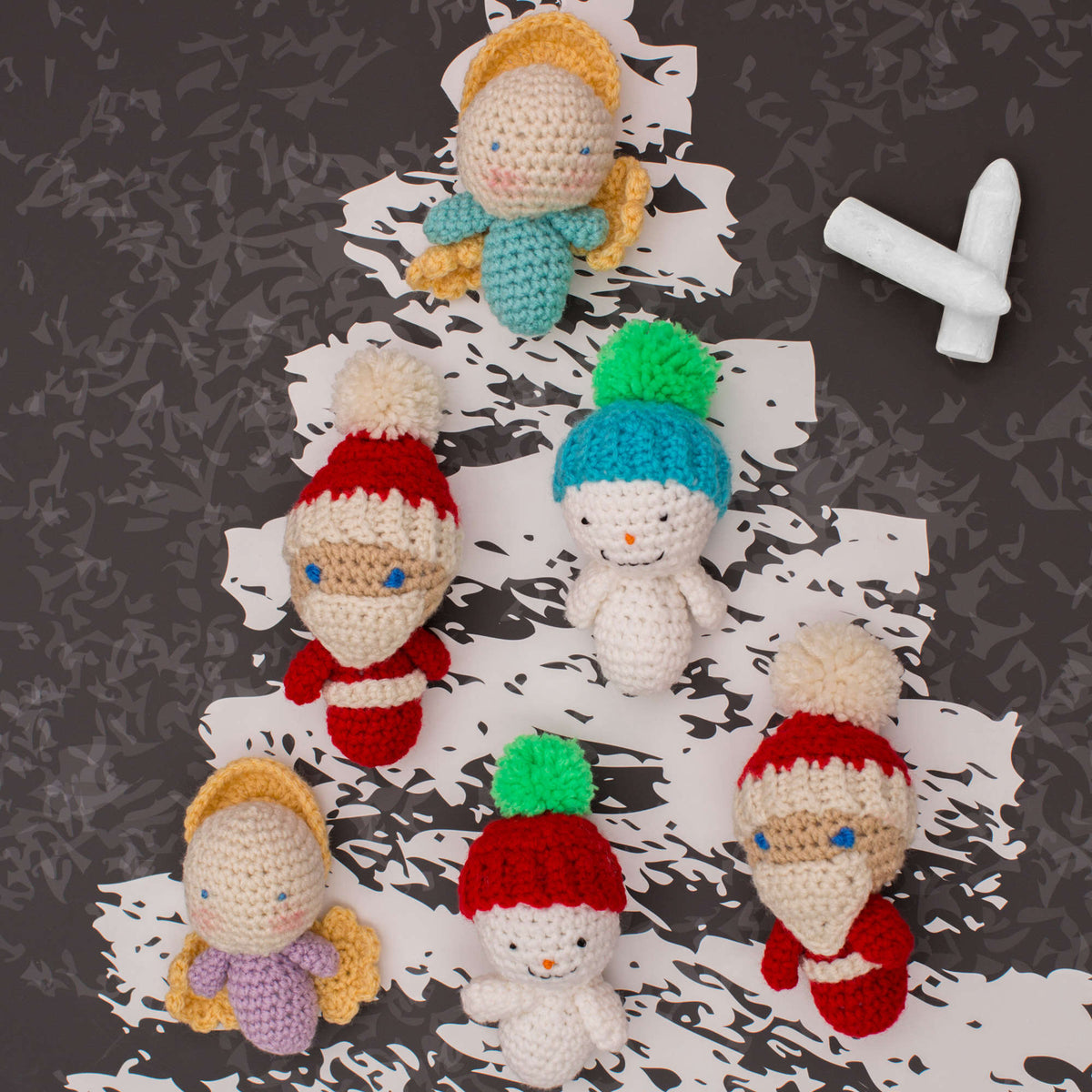 Crochet Ornaments made in Red Heart Super Saver Yarn