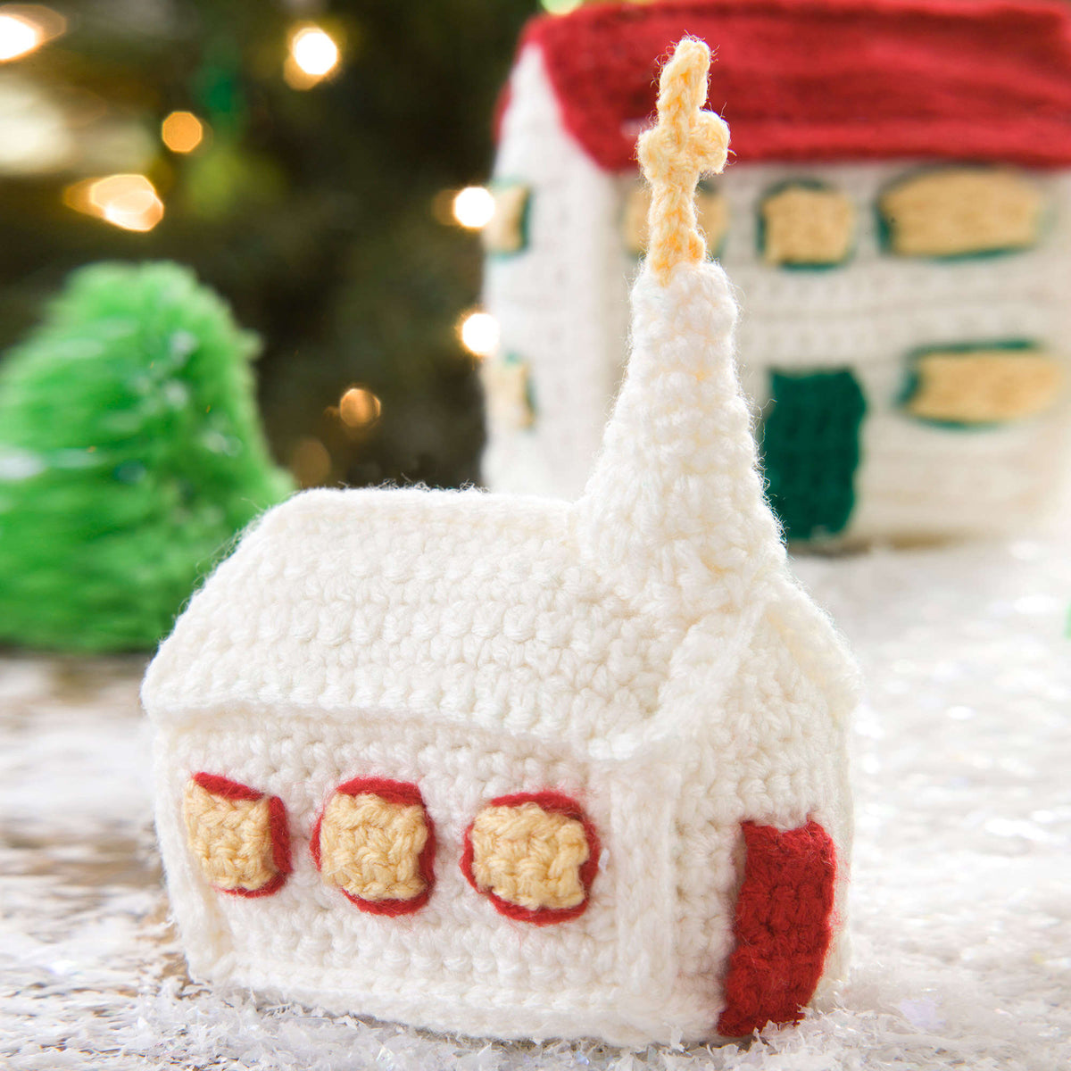Crochet Christmas Décor made in Red Heart Super Saver Yarn