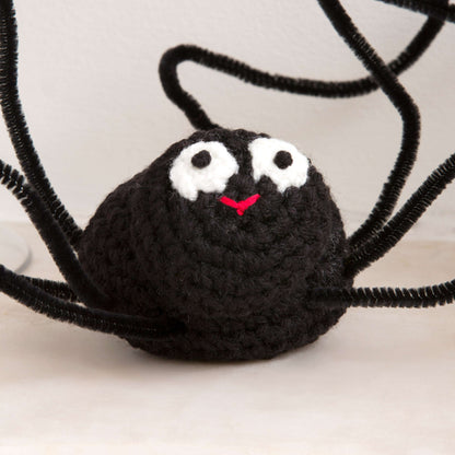 Red Heart Crochet Spiders Climbing Walls Crochet Holiday Décor made in Red Heart Super Saver Yarn