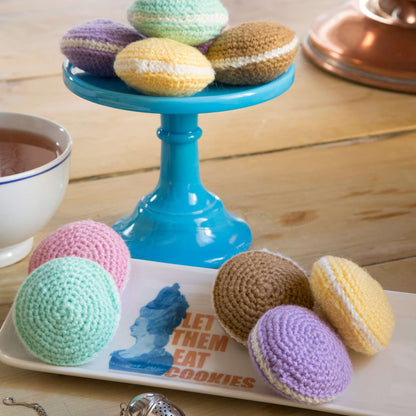 Red Heart Crochet Adorable Macarons Crochet Macarons made in Red Heart Anne Geddes Baby Yarn
