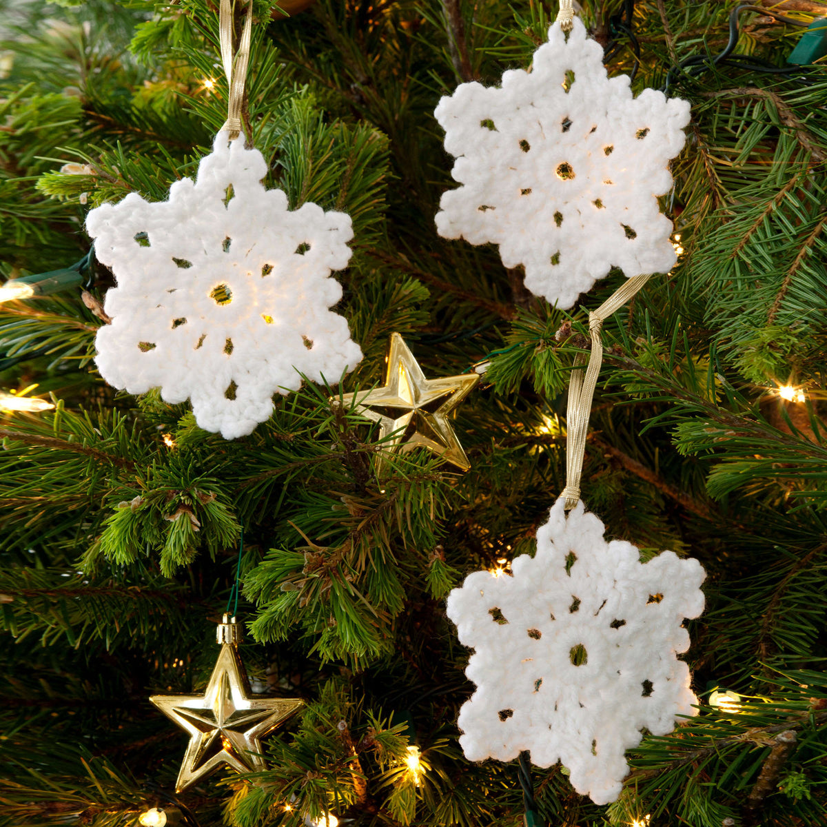 Crochet Ornament made in Red Heart Super Saver Yarn