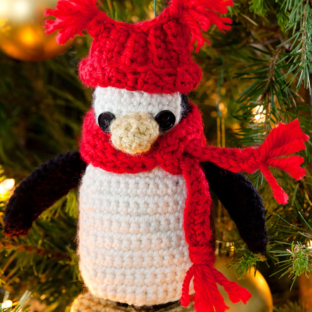Crochet Ornament made in Red Heart Soft Yarn