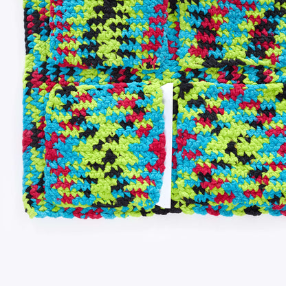 Red Heart Crochet Pocket Wall Hanging Crochet Hanging made in Red Heart Sweet Home Yarn