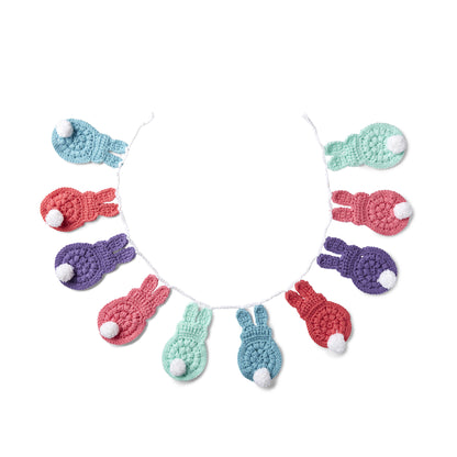 Red Heart Bunny Garland Crochet Garland made in Red Heart With Love Yarn