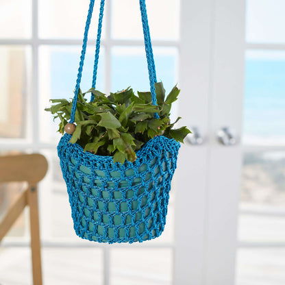 Red Heart Crochet Blooming Beauty Plant Hanger Crochet Hanger made in Red Heart Nylon Crochet Thread Yarn