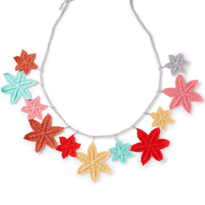 Red Heart Star-Bright Garland Crochet Garland made in Red Heart Yarn