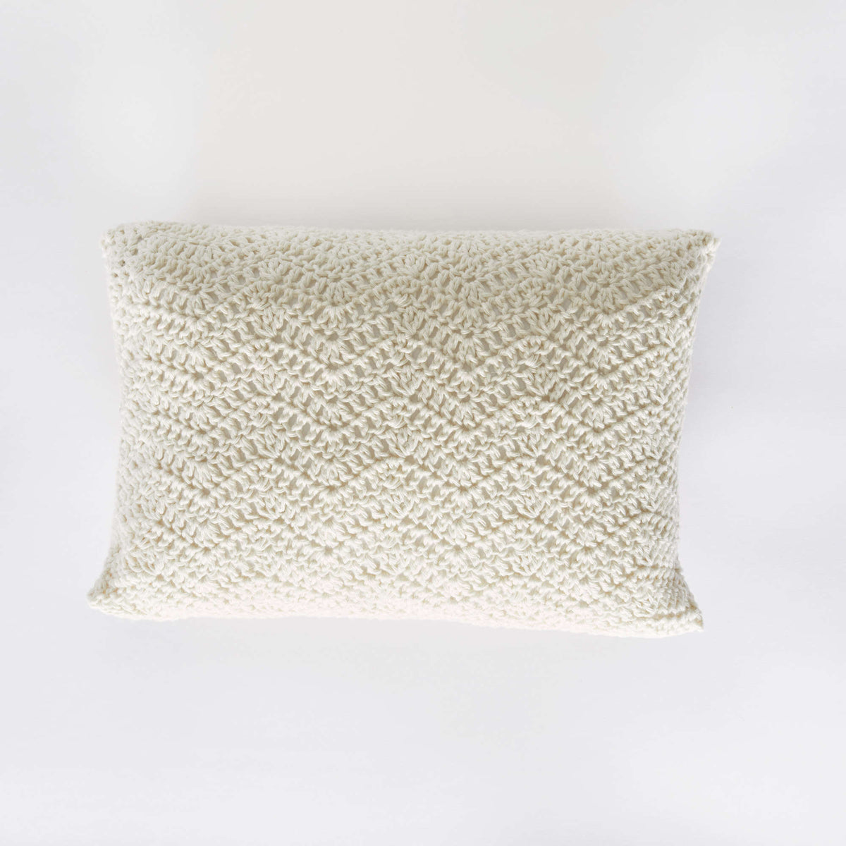 Crochet Pillow made in Red Heart Scrubby Smoothie Yarn