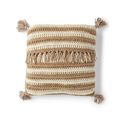 Red Heart Bobble Stitch Pillow Crochet Pillow made in Red Heart With Love Yarn